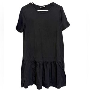 2/$15 SHEIN - Classic Black Short Sleeve Mini Dress – Size M